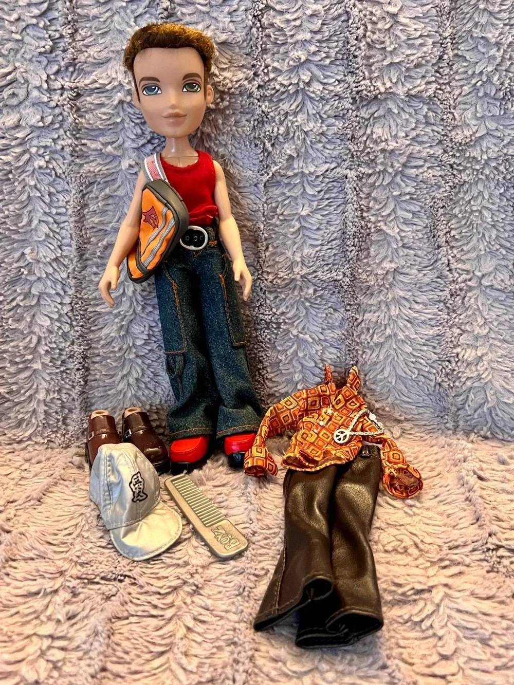 Vintage Bratz Boyz Dylan Doll-Two Original Outfits